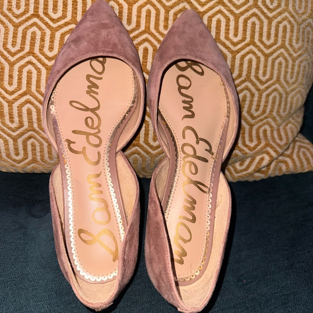 Sam Edelman Women's Mauve Suede Flats